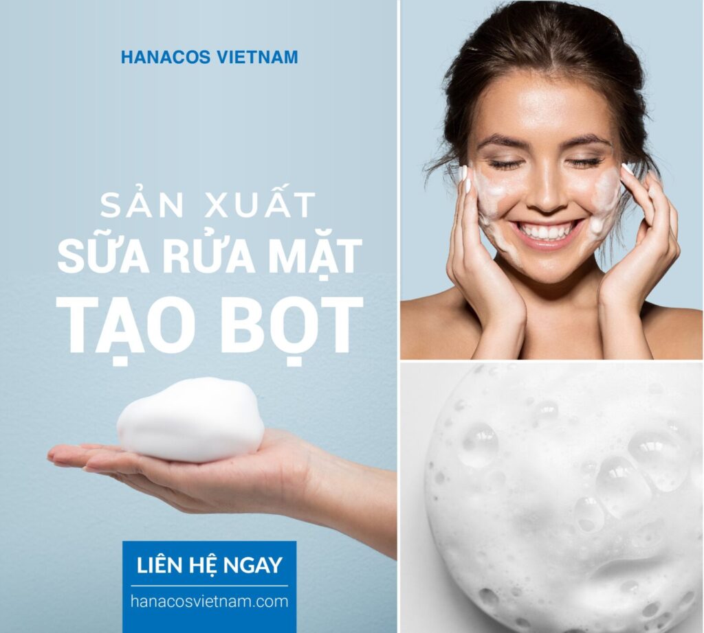 Gia công sữa rửa mặt