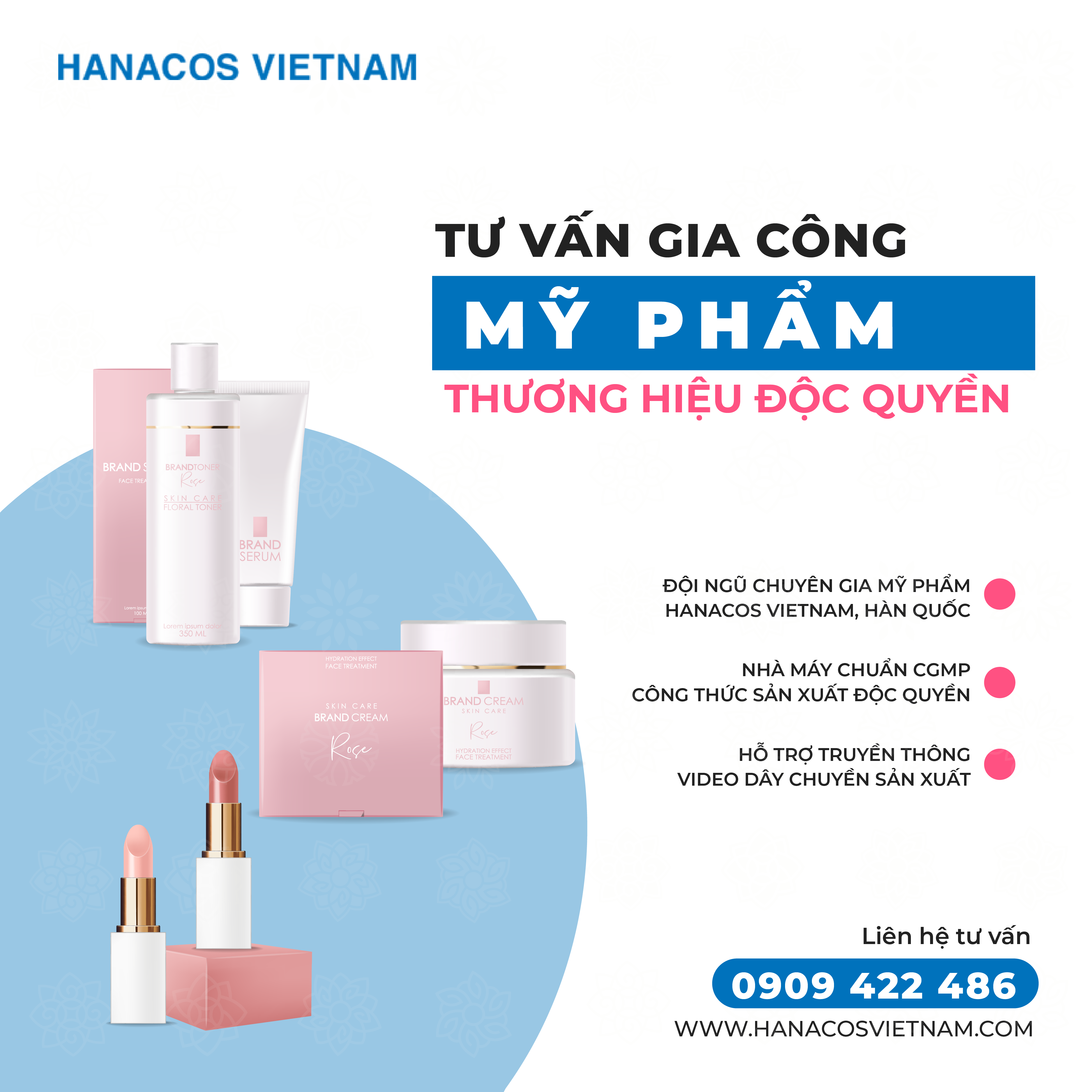 Hanacos Vietnam - gia công mỹ phẩm chất lượng theo yêu cầu