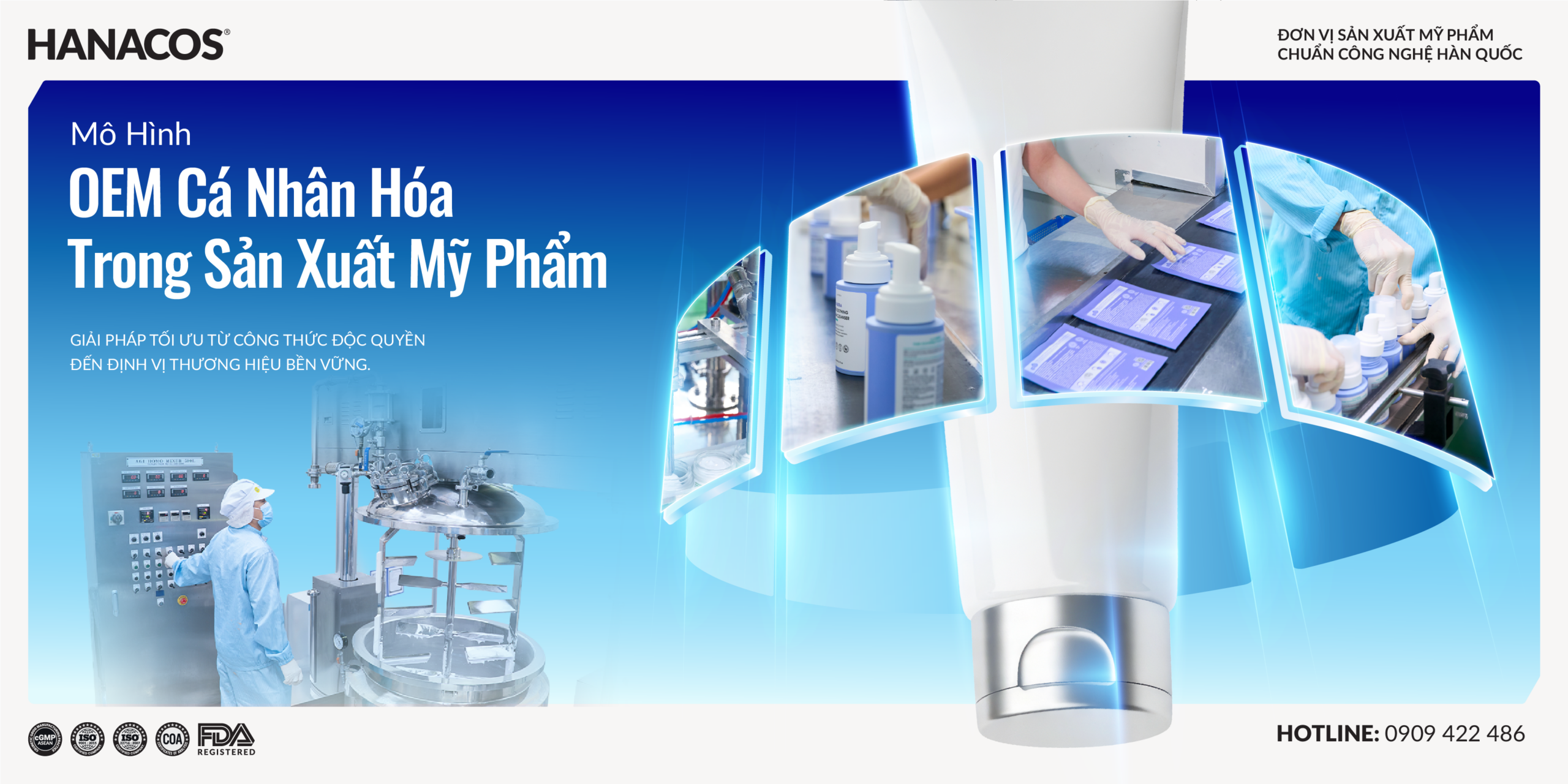 Mô Hình OEM Cá Nhân Hóa Trong Sản Xuất Mỹ Phẩm | Hanacos Vietnam