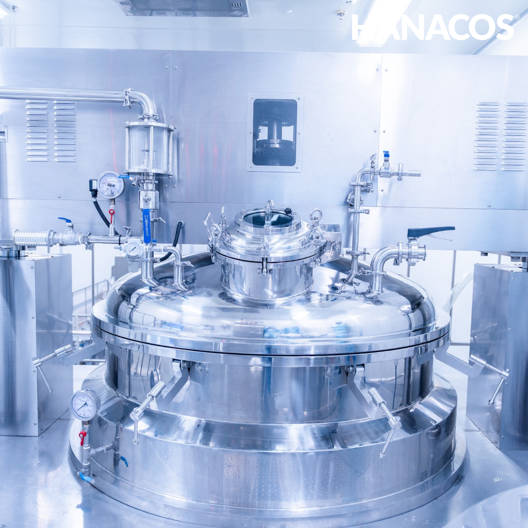 Hệ thống máy nhũ hóa Homo Mixer 3000L và phòng Lab R&D tại Hanacos Vietnam